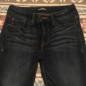 Express Women's Deep Indigo Skinny Jeans